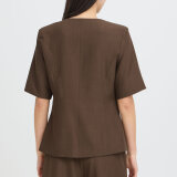 ICHI ( Dame ) - ICHI - IHFAVA SS BL | BLAZER SLATE BLACK MELANGE