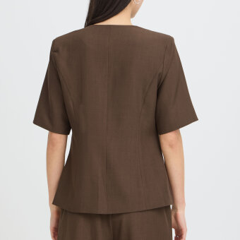 ICHI ( Dame ) - ICHI - IHFAVA SS BL | BLAZER SLATE BLACK MELANGE