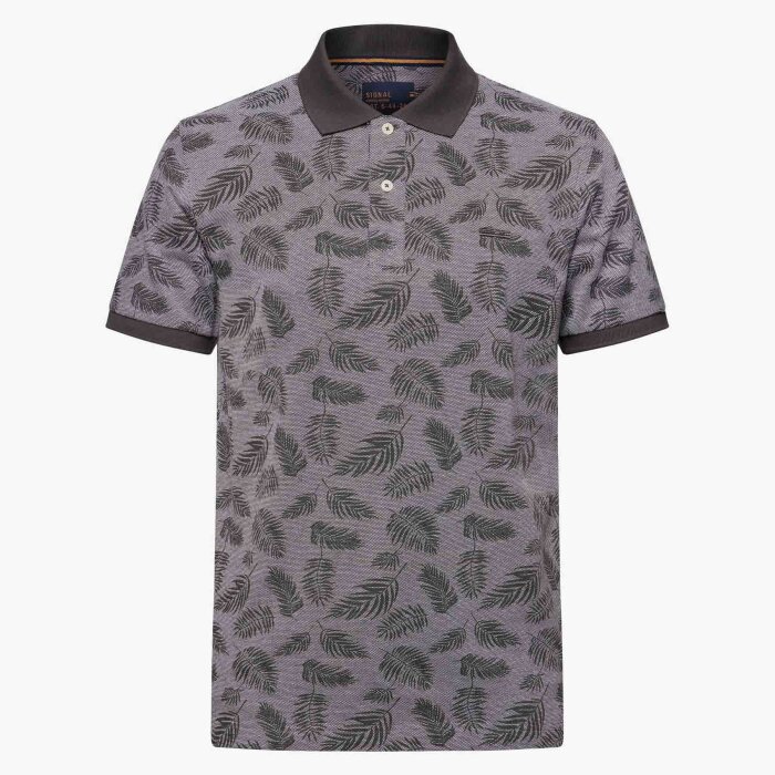 Signal - Signal - Griffin jacquard | Polo T-shirt Shadow Grey