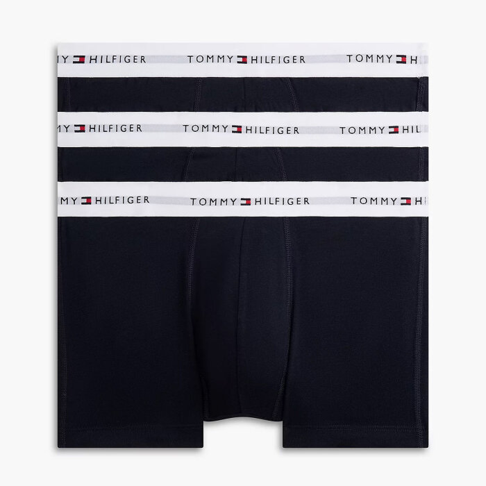Tommy Hilfiger - Trunk 3pack Tights Dw5 Desert Sky til herrer - str. S