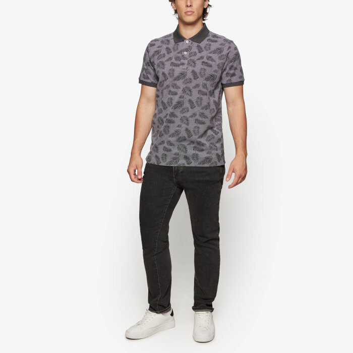 Signal - Signal - Griffin jacquard | Polo T-shirt Shadow Grey