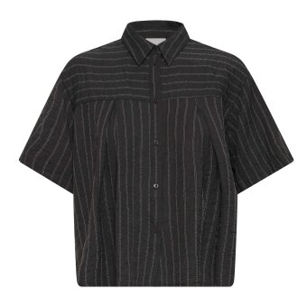 ICHI ( Dame ) - ICHI - IHFIENNA SH | SKJORTE BLACK AND WHITE STRIPE