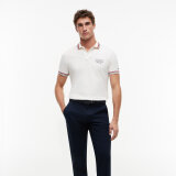 Tommy Hilfiger  - Tommy Hilfiger - Collar/cuff detail polo | Polo T-shirt Ivory Petal