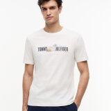 Tommy Hilfiger  - Tommy Hilfiger - Summer chest graphic tee | T-shirt Ivory Petal