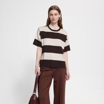 ICHI ( Dame ) - ICHI - IHLULS LOOSE | T-SHIRT WIDE STRIPE