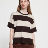 ICHI ( Dame ) - ICHI - IHLULS LOOSE | T-SHIRT WIDE STRIPE ICHI ( Dame ) - ICHI - IHLULS LOOSE | T-SHIRT WIDE STRIPE