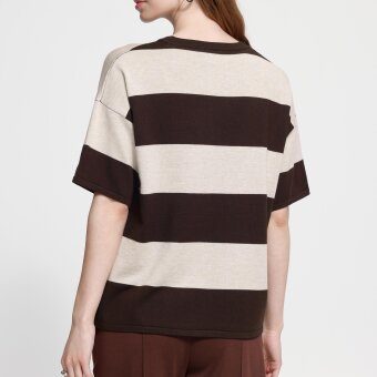 ICHI ( Dame ) - ICHI - IHLULS LOOSE | T-SHIRT WIDE STRIPE
