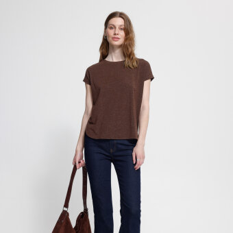 ICHI ( Dame ) - ICHI - IHREBEL | T-SHIRT CHICORY COFFE