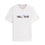 Tommy Hilfiger  - Tommy Hilfiger - Summer chest graphic tee | T-shirt Ivory Petal