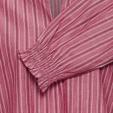 Pulz Jeans ( Dame )  - PULZ - PZDRINE BLOUSE | SKJORTE RUMBA RED