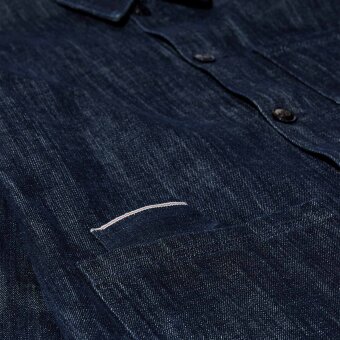 Mos Mosh Gallery - Mos Mosh - Micca selvedge jacket | Overshirt Dark Blue Denim