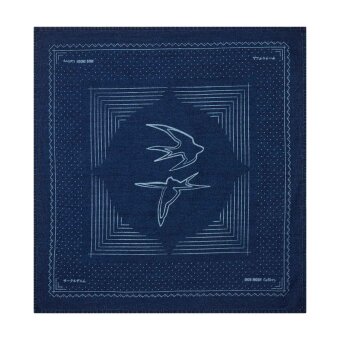 Mos Mosh Gallery - Mos Mosh - Bird neckerchief | Tørklæde Indigo Blue