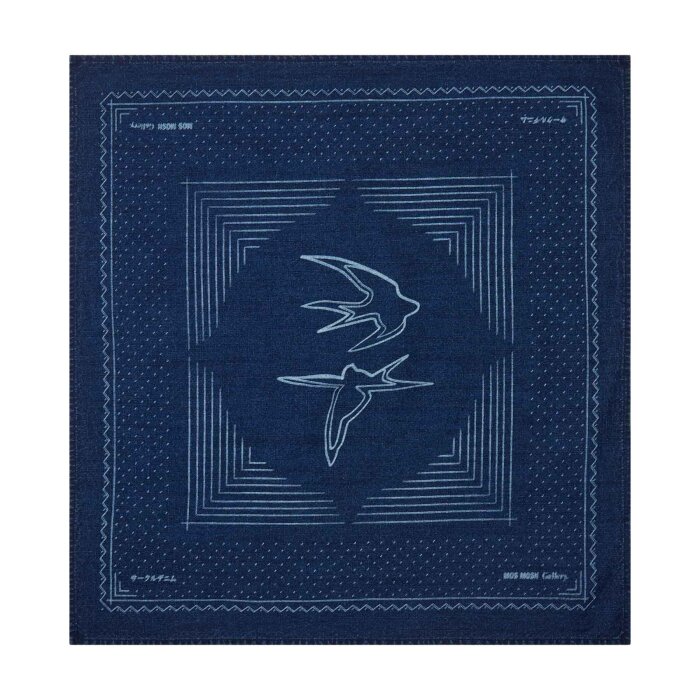 Mos Mosh Gallery - Mos Mosh - Bird neckerchief | Tørklæde Indigo Blue