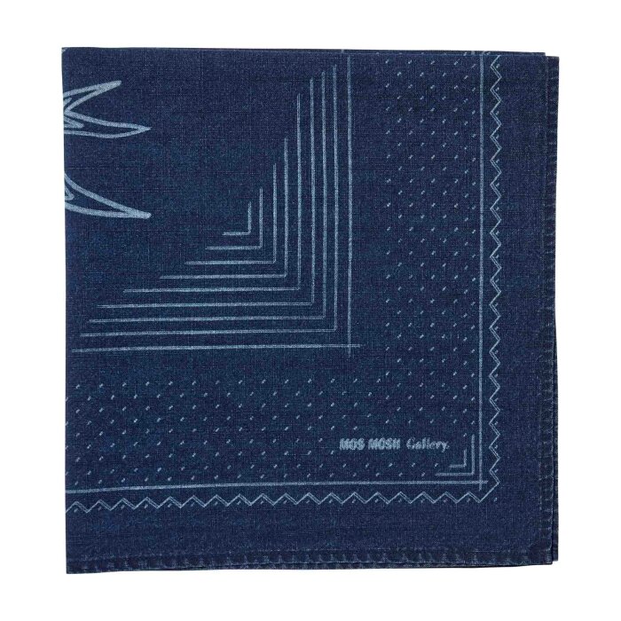 Mos Mosh Gallery - Mos Mosh - Bird neckerchief | Tørklæde Indigo Blue