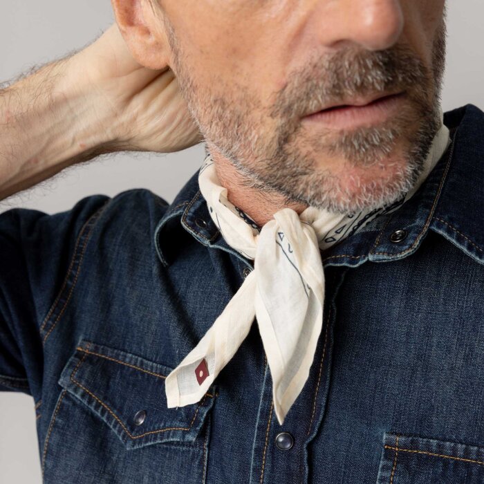 Mos Mosh Gallery - Mos Mosh - Martin neckerchief | Tørklæde Ecru