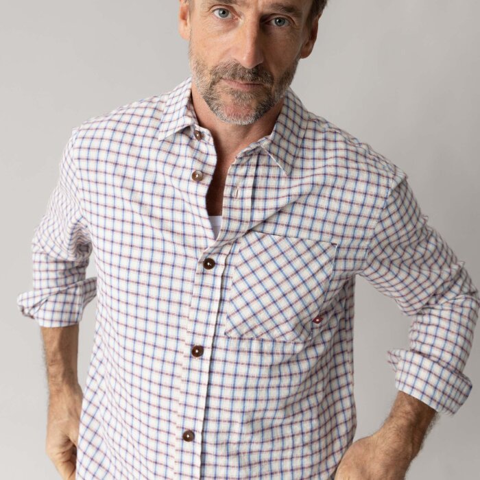 Mos Mosh Gallery - Mos Mosh - David check shirt | Skjorte Ecru