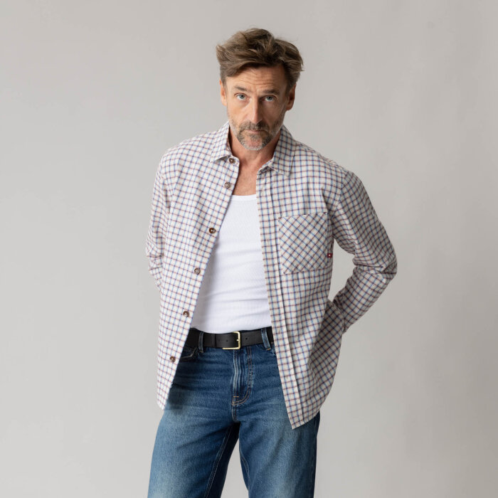 Mos Mosh Gallery - Mos Mosh - David check shirt | Skjorte Ecru
