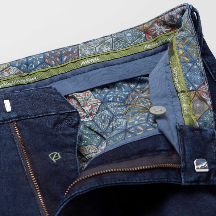 Meyer - Meyer - Bonn pants 4545 18 | Denim Chino Blue