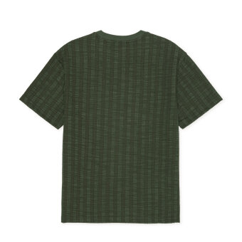 LES DEUX - Les Deux - Stripe jacquard tee | T-shirt Rosin Green 