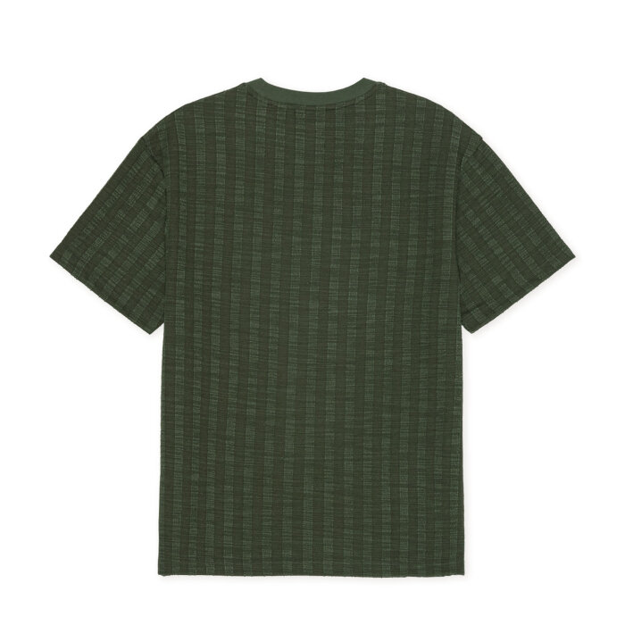 LES DEUX - Les Deux - Stripe jacquard tee | T-shirt Rosin Green 