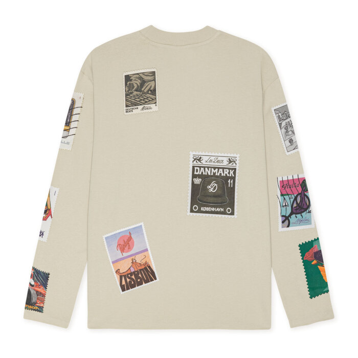LES DEUX - Les Deux - Stamp LS tee | T-shirt Light Sand