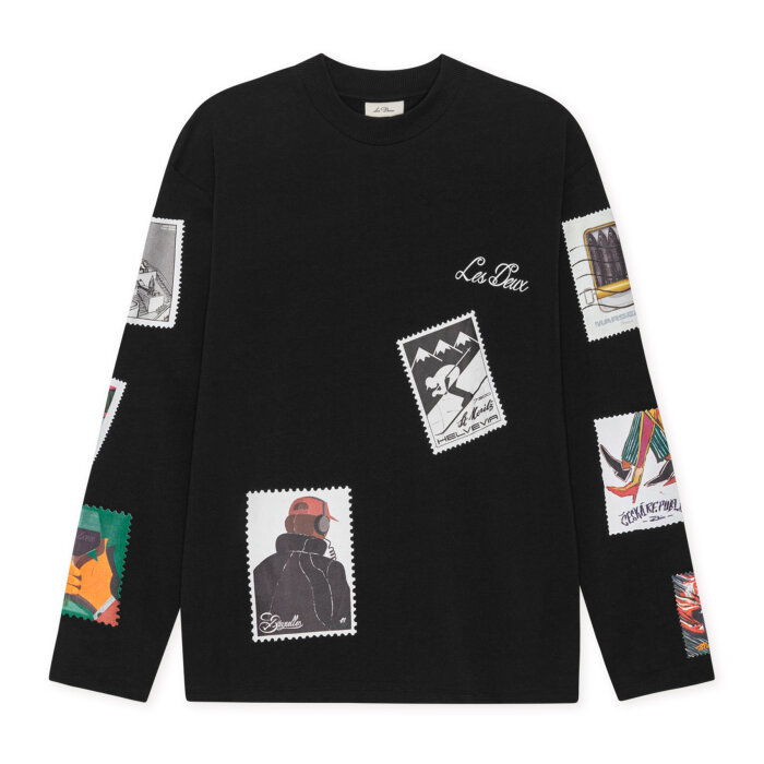 LES DEUX - Les Deux - Stamp LS tee | T-shirt Black