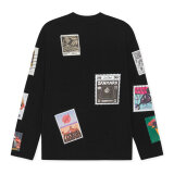 LES DEUX - Les Deux - Stamp LS tee | T-shirt Black LES DEUX - Les Deux - Stamp LS tee | T-shirt Black