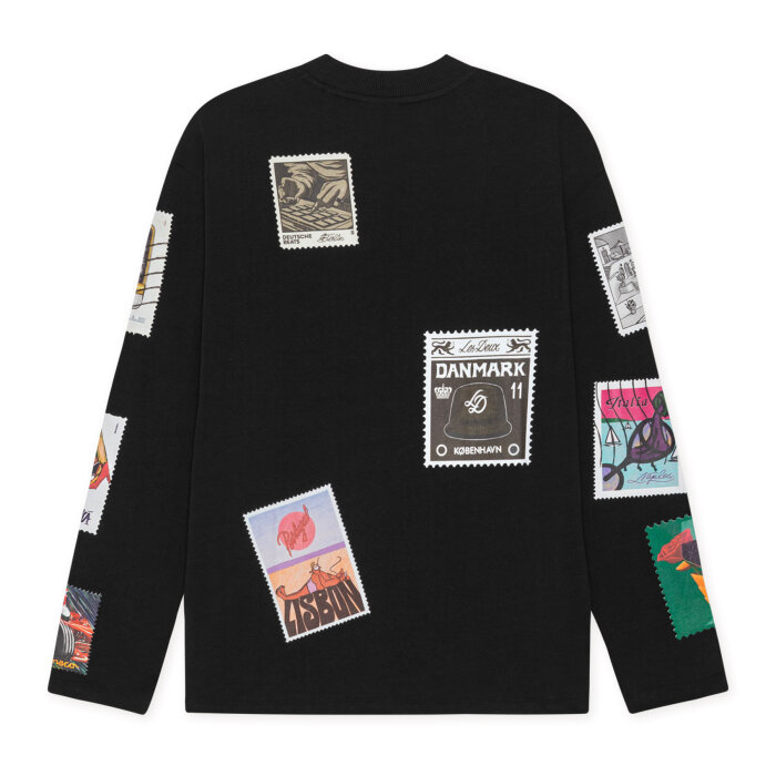 LES DEUX - Les Deux - Stamp LS tee | T-shirt Black