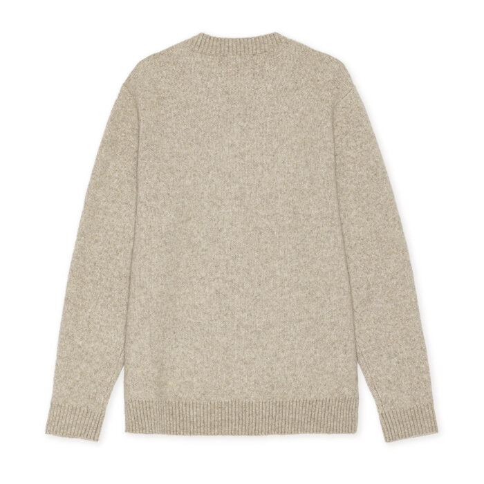 LES DEUX - Les Deux - Melange V-neck knit | Strik light sand melange