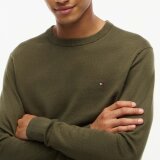 Tommy Hilfiger - Tommy Hilfiger - Cotton cashmere sweater | Strik Huntsman Green Tommy Hilfiger - Tommy Hilfiger - Cotton cashmere sweater | Strik Huntsman Green