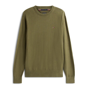 Tommy Hilfiger  - Tommy Hilfiger - Cotton cashmere sweater | Strik Huntsman Green