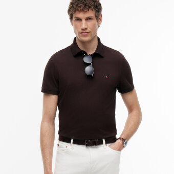 Tommy Hilfiger  - Tommy Hilfiger - 1985 regular | Polo T-shirt Chocolate