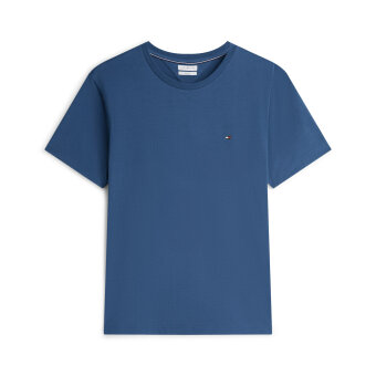 Tommy Hilfiger  - Tommy Hilfiger - Seasonal reg. fit solid tee | T-shirt Aegean Sea