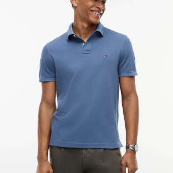 Tommy Hilfiger  - Tommy Hilfiger - 1985 regular | Polo T-shirt Aegean Sea