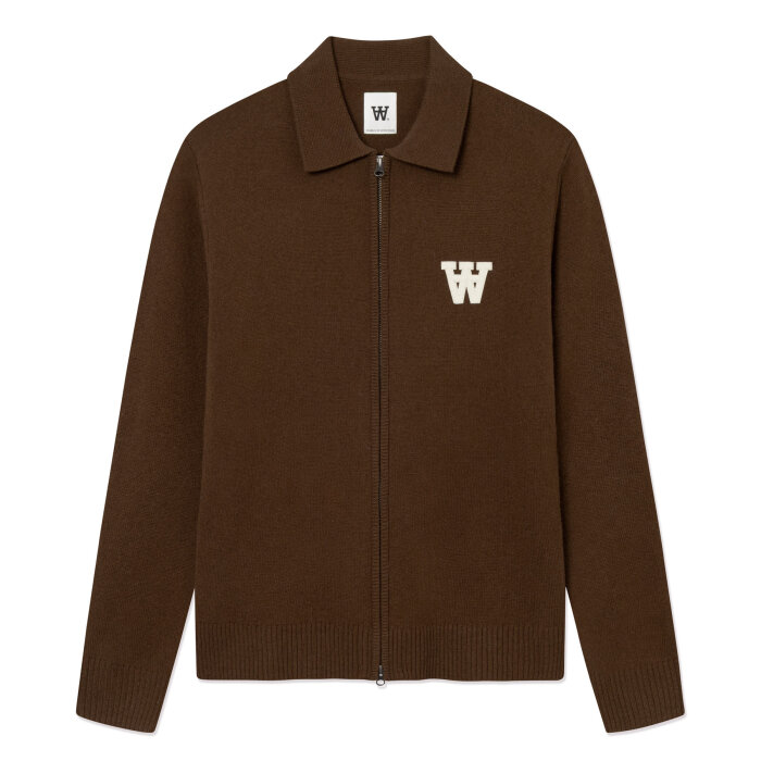 Double A by Wood Wood - Wood Wood - Tay zipper | Cardigan Desert Palm
