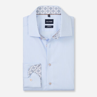 Olymp - Olymp - 136624 11 | Luxor Modern fit Skjorte Blue Olymp - Olymp - 136624 11 | Luxor Modern fit Skjorte Blue