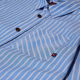 Mos Mosh Gallery - Mos Mosh - David stripe shirt | Skjorte Light Blue