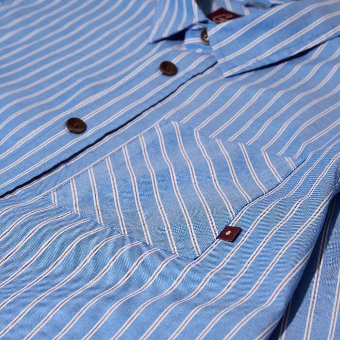 Mos Mosh Gallery - Mos Mosh - David stripe shirt | Skjorte Light Blue