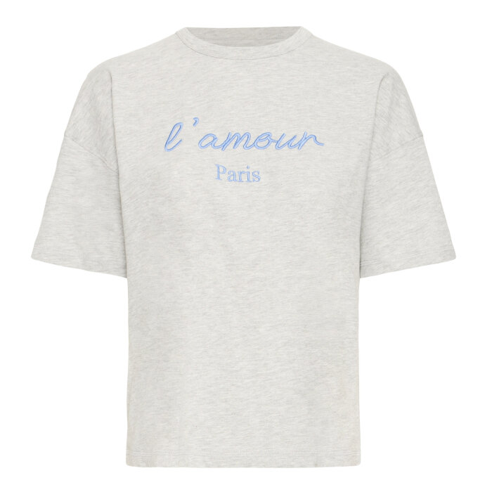 Ichi - Ihmadelly - T-shirt Gml Blue til damer - str. S