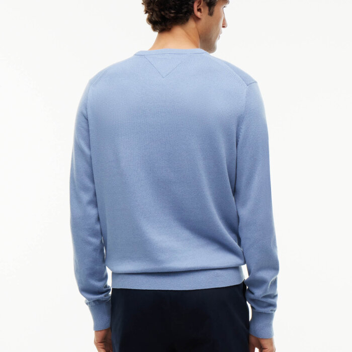 Tommy Hilfiger  - Tommy Hilfiger - Cotton cashmere sweater | Strik Brisk Blue