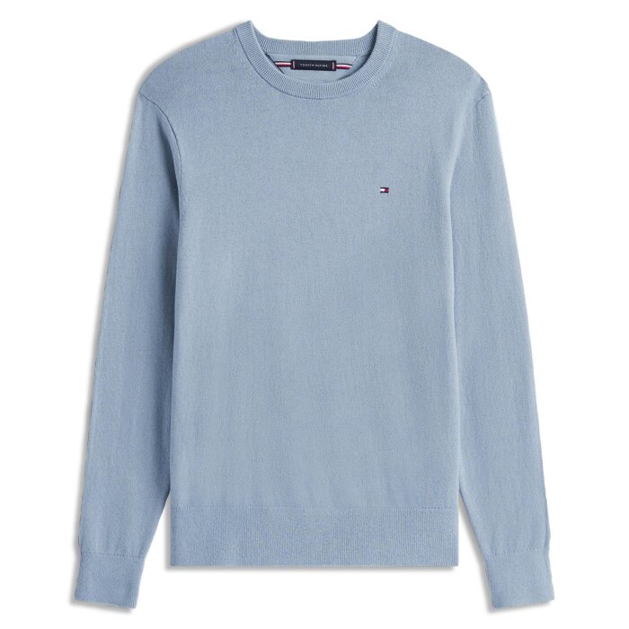 Tommy Hilfiger  - Tommy Hilfiger - Cotton cashmere sweater | Strik Brisk Blue