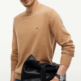 Tommy Hilfiger  - Tommy Hilfiger - Cotton cashmere sweater | Strik Safari Canvas