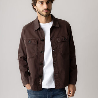 Mos Mosh Gallery - Mos Mosh - Matteo soft | Overshirt Black Coffee