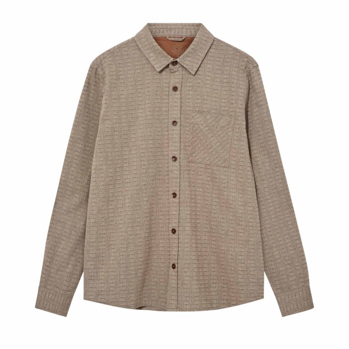 Mos Mosh - Mmgtommy Jacquard Shirt - Skjorte Brindle til herrer - str. M