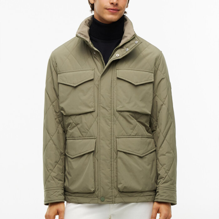 Tommy Hilfiger  - Tommy Hilfiger - Packable quilted field jacket | Vindjakke Ghost Fern
