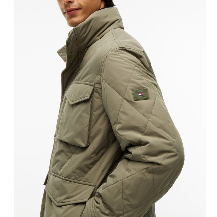 Tommy Hilfiger  - Tommy Hilfiger - Packable quilted field jacket | Vindjakke Ghost Fern