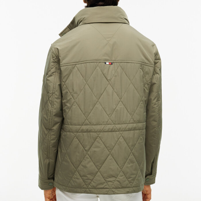 Tommy Hilfiger  - Tommy Hilfiger - Packable quilted field jacket | Vindjakke Ghost Fern
