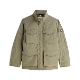 Tommy Hilfiger  - Tommy Hilfiger - Packable quilted field jacket | Vindjakke Ghost Fern