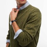 Tommy Hilfiger - Tommy Hilfiger - Cotton cable sweater | Strik Huntsman Green Tommy Hilfiger - Tommy Hilfiger - Cotton cable sweater | Strik Huntsman Green