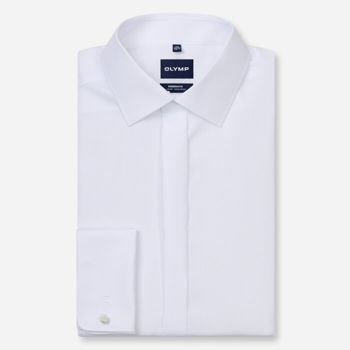 Olymp - Olymp - 039465 00 | Luxor Modern Fit Smoking Skjorte White